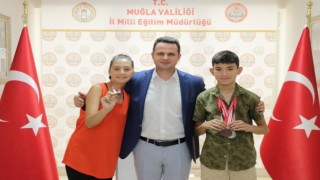 Muğla İl Milli Eğitim Müdürü Çay, Türkiye şampiyonu özel sporcuları ağırladı