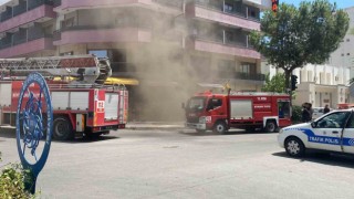 Nazillide otel yangını panikletti