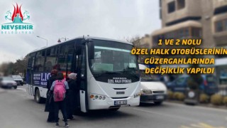 Nevşehirde otobüs güzergâhları değişti