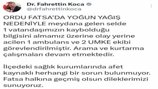 Orduda kaybolan kadın için arama çalışması başlatıldı