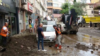 Orduda sel sonrası temizlik çalışmaları sürüyor