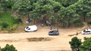 Ormanda ateş yakanlar dron ile tespit edildi