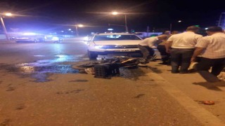 Otomobil ile motosiklet çarpıştı: 1 yaralı
