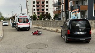 Otomobil ile motosiklet çarpıştı: 1 yaralı