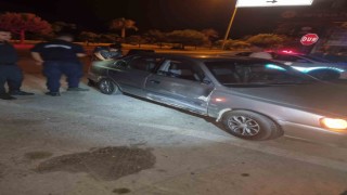 Otomobil ile motosiklet çarpıştı: 1 yaralı