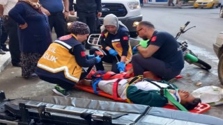 Otomobil ile motosiklet çarpıştı: 2 yaralı