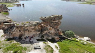 (ÖZEL) Frig Vadisinin gözdesi ‘Emre Gölü bu yıl da turistlerin ilgi odağı