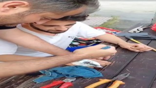 Parmağına sıkışan yüzük spiral makinesi ile kesilerek çıkarıldı