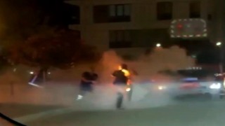Sakaryada korkunç olay: Sokak ortasında alev aldı