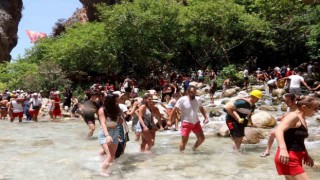 Saklıkent Kanyonunda turist bereketi