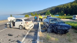 Samsunda iki otomobil çarpıştı: 5 yaralı