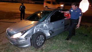 Samsunda kamyonet ile otomobil çarpıştı: 1 yaralı