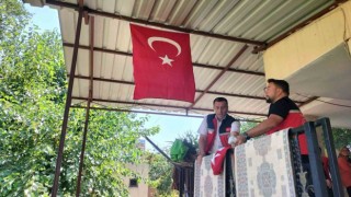 Acı haber şehidin ailesine verildi
