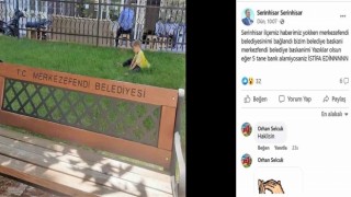 Serinhisar Belediyesinin bankları tartışma konusu oldu