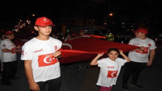 Sınırın sıfır noktası Kiliste 15 Temmuz kortej yürüyüşü yapıldı