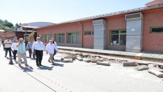 Sivas Devlet Hastanesinin çevresi yenileniyor