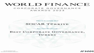 SOCAR Türkiyeye En İyi Kurumsal Yönetişim ödülü