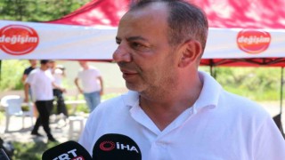 Tanju Özcan CHPde değişim için başlattığı yürüyüşte Ankara il sınırına ulaştı