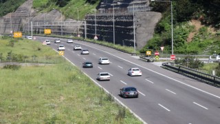 Bayram dönüşleri başladı Bolu'da yoğun trafik