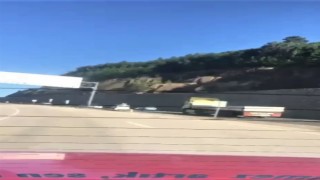 Ters yöne giren sürücü trafiği tehlikeye attı