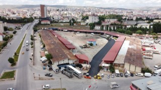 Toptancılar Sebze Halinin asfaltı yenilendi