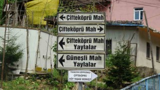 Trabzonda şaşırtan tabela