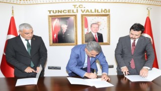 Tuncelide 550 kapasiteli yurt için protokol imzalandı