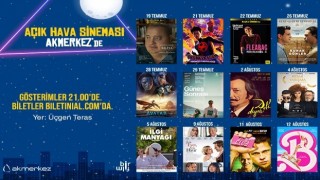 Üçgen Terasta açık hava sinema keyfi