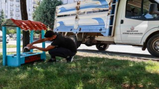 Uşak Belediyesi yaz aylarında sokak hayvanları unutmadı
