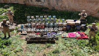 Vanda terör operasyonu: 6 kilo amonyum nitrat ve 102 tüp ele geçirildi