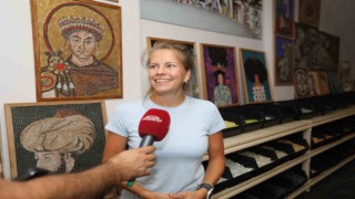 Yabancı sanatseverler, Gaziantepte mozaik sanatını öğreniyor