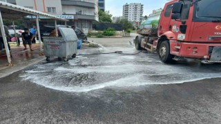 Yenişehirde sokaklar tek tek temizleniyor