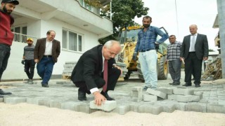Yenişehire 500 bin metre parke taşı yapıldı