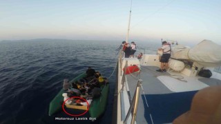 Yunanistanın geri ittiği göçmenleri Sahil Güvenlik ekipleri kurtardı