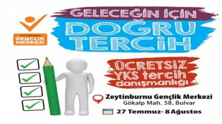 Zeytinburnu Gençlik Merkezinde YKS sınavına giren öğrencilere doğru tercih hizmeti veriliyor
