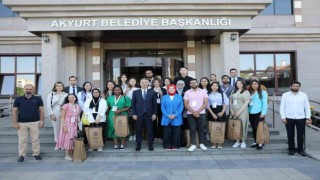 18 ülkeden 21 öğrenci Akyurtu ziyaret etti