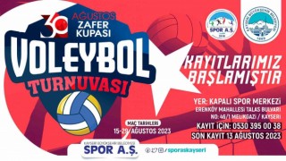 30 Ağustos Zafer Kupası Voleybol Turnuvası Kayıtları Başladı
