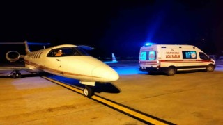 61 yaşındaki hasta ambulans uçakla tedavi için Bursaya getirildi