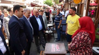 AK Parti Genel Başkan Yardımcısı Yazıcıdan esnaf ziyareti