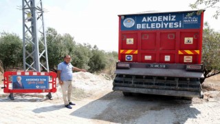 Akdenizde asfalt çalışmaları sürüyor
