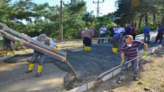 Akkuşta yol sorunu beton santraliyle aşılacak