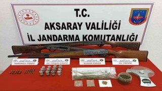 Aksarayda uyuşturucu tacirine jandarma operasyonu