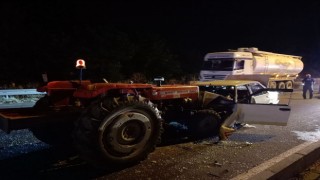 Alkollü traktör sürücüsü D-100ü birbirine kattı