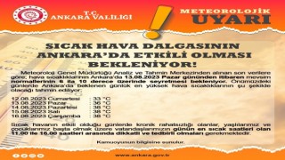 Ankara Valiliğinden sıcak havalar nedeniyle meteorolojik uyarı