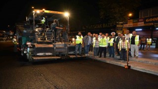 Ankara yolunda gece mesaisi sürüyor