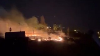 Ankarada ağaçlık alan yandı