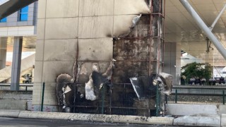 Ankarada üst geçit asansöründe korkutan yangın