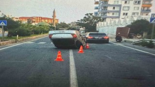 Antalyada otomobil takla attı: 1 yaralı