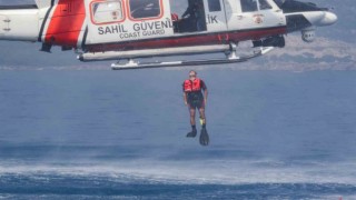 Antalyada Sahil Güvenlik Komutanlığı ekiplerinden nefes kesen kurtarma tatbikatı