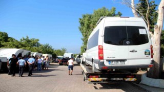 Antalyada zabıtadan karavan operasyonu
